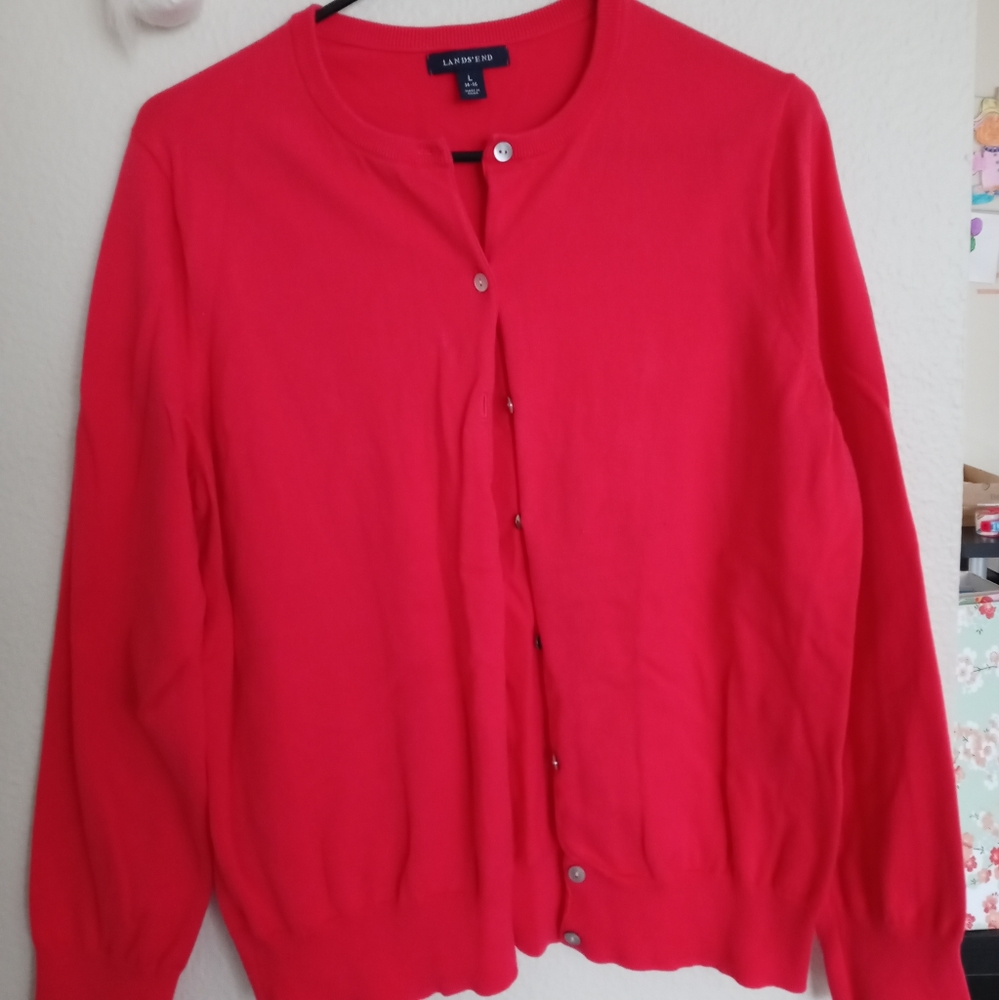 Lands End cardigan